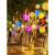 博雷奇挂树藤球灯户外防水led灯串街道亮化创意满天星圆球铜线装饰彩灯 藤球灯 绿色40厘米 绿光