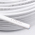 竹江电线电缆 国标RVV 2*0.5平方2芯阻燃电源线 两芯多股无氧铜丝软护套线 两芯白色平行线 白色100米/卷