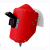京仕蓝电焊面罩红钢纸焊帽子焊工防护安全头戴式焊接氩弧焊防火星防高温 可视窗翻盖面罩(自带2片镜片+2片)+安全帽卡槽