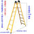 定制适用加厚1.5米2米人字梯两用梯子折叠直梯钢管阁楼梯工程梯梯 加厚2.5米人字梯/不能做直梯