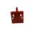 沙图（VSARTERO）线切割配件新型红色喷水板两磁铁凸高/低嘴50*50MM水嘴孔距30MM 红色低凸嘴喷水板50*50MM 1个