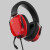 磁动力（ZIDLI）ZIDLI磁动力ZGH03聆刃X1游戏头戴式耳机耳麦有线网吧吃鸡电竞专用 ZGH03中国红游戏电竞耳机 送耳机架 官方标配