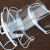 赞璐桐40塑料餐饮口罩酒店餐厅厨房厨师口罩防雾防口水飞沫口罩 白边口罩 30只
