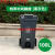 240L升户外垃圾桶带盖环卫大号垃圾箱移动大型分类公共场合商用 100L特厚中间脚踩带轮(黑灰色)