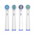 通用高品质适配博朗oral-b欧乐b D100 VITALITY 2D电动牙刷头圆头3D旋 日常清洁型6支装
