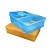 希万辉  杀菌收纳盒 消毒盒 实验室浸泡盒 浸泡干燥一体式收纳盒 小号蓝盖+黄盖+黄色底