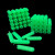 绿色塑料膨胀管6mm6厘8mm8厘自攻螺丝钉胶塞墙塞涨塞胀塞胶粒M6M8 套装(绿色6mm+螺丝)50套