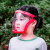 格术 儿童防护面罩 高透明防护面罩防雾防尘防水漂流面罩保护罩黑框透明隔离面罩