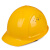 德威狮国标加厚透气领导建筑工程头盔男定制 黄色L99S透气PE