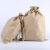 束口麻布袋定制黄麻抽绳大米布袋logo小米袋子定做红酒茶叶包装袋 小麦黄2斤装