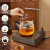 杉隐自动上水新款煮茶器煮茶炉一体家用小型黑茶白茶多功能电陶炉煮茶 竖纹清雅壶+803上水炉木纹