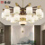 长裕现代简约新中式客厅吊灯创意餐厅书房卧室灯中国风仿古典实木灯具