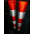 红白黄黑警示桩反光膜电线杆反光贴交通膜电力膜安全柱子反光贴纸 120cm高度超强3红3白1米单价