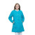 劳保佳 提灯天使新款长袖外套保暖冬装 护士棉衣长款 保暖防寒棉衣 湖蓝色4XL