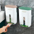 谋福 卫生间垃圾袋收纳盒 壁挂厨房方便袋子抽取式免打孔 二合一款轻奢绿