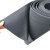 胜航 绝缘橡胶板胶皮黑色高压减震工业耐油橡胶垫地毯6KV (3mm*1米*10米) 黑条纹