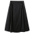 新中式国风半身裙女2024春夏装大码高腰宽松显瘦中长款气质马面裙 黑色 XL建议120-140斤