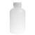 垒固 HDPE塑料圆瓶带刻度试剂瓶带内盖分装瓶 白色小口500ml（5个）