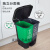 垃圾分类垃圾桶双桶商用大号厨房厨余带盖二合一户外三分类 10升无盖厨余垃圾桶
