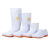 HKFZ卫生靴大码白色雨鞋厂工作雨靴防滑防油耐酸碱厨师水鞋 白色高度16cm左右 36
