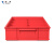 添亦 分格周转箱塑料零件盒子收纳塑料整理储物箱 红色小8格箱370*275*83mm