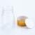 海斯迪克 透明塑料瓶广口密封罐样品胶囊分装瓶 金盖圆形80ml(20个) HKCL-852
