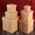 正方形礼品包装盒礼盒三层瓦楞纸盒手工礼物盒茶叶空盒牛皮纸纸盒 红色天地盖15*15*15（5个价）