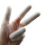 稳斯坦 WF116 一次性乳胶防滑手指套 工业橡胶手指套劳保手套 (100只)米色25小号 