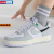 耐克（NIKE）官方舰店男鞋子AIR FORCE 1 '07空军一号运动鞋学生休闲鞋板鞋 DZ2522-001/浅银色/白色/椰奶色 41