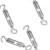 304不锈钢花篮螺丝 链条拉紧器 紧绳器 钢丝绳收紧器 调节钢索绳揽 M5（OC款）5个2F包 M8OC款3个/包