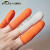 指套100个麻点颗粒防滑橙色白色乳胶橡胶耐磨加厚劳保工业手指套 白色大中小混装(100个)