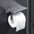 海斯迪克 HZL-82 免打孔304不锈钢浴室手机架 纸巾架卫生间纸巾盒 酒店厕所卷纸架 标准款-拉丝
