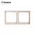 西屋（Westinghouse）开关插座面板多联边框ALF_H22_GD 阿尔法系列 配件类 两位多联边框 流沙金