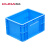 库达EU4633物流箱欧标物流箱塑料周转箱物流周转箱储物箱仓库车间工业塑料物流箱可堆叠可配盖子 蓝色 