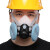 硅胶KN100防尘口罩 防工业粉尘 打磨水泥木工电焊装修煤矿防护面具 防灰尘面罩 配件 防火（水）盖一对