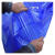 长袖围裙防水防油男女工作劳保干活耐磨水产石材罩衣反穿衣 透明蓝罩衣125cm