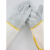长款牛皮帆布袖电焊手套焊工烧焊加固耐用防烫耐高温隔热手套 二层帆布袖加固(12双价) XL