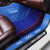 适用于五十铃皮卡 D-MAX MU-X 瑞迈皮卡专用双层大全包围汽车脚垫包门槛雪妮丝 双层-蓝色+蓝色彩条雪妮丝(全车5座)