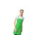 苏识SSLB035 时尚个性长款围裙 简约单色套头涤纶围裙 后系带男女通用保洁服 防污去污(颜色:绿色)XXL
