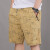 袋鼠男士纯棉透气宽松短裤外穿休闲五分裤时尚沙滩裤运动潮流时尚夏季 CX-555浅绿+土黄 XL（120-140斤）