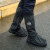 莱文格（LEVENGER）雨鞋套骑行户外防水鞋套防雨加厚底212黑白高筒颜色批发 212黑色XXL码