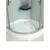 龙阳 淋浴房玻璃门扇形隔断洗澡一体式家用沐浴房卫生间 砂银90*90