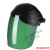 约巢电焊面罩焊接工帽透气头盔 防飞溅防烤脸紫外线辐射护眼 黑顶(5号)绿屏面罩耐磨款