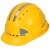ABS反光安全帽工程工地施工建筑监理领导安全头盔印字劳保帽 五筋-标准款-橙色