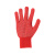 苏识 S-S023 棉纱点珠点胶手套防滑PVC点塑手套12付一包(单位：包)红色