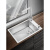 小水槽厨房侧装04不锈钢水槽单槽洗菜盆小尺寸洗碗槽横向窄长型 x4配61抽拉龙头全套