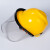 LISM防液体飞溅LNG加气站防护面罩液氮头盔防冲击面屏防冻耐低温头罩 红色头盔+面屏+支架