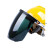 电焊面罩安全帽式支架面屏防护冲击头戴式焊帽工专用烧氩弧焊接 单独透明屏1个