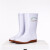 北巡（BEIXUN）男女中高筒卫生靴白色保暖雨鞋雨靴防滑套鞋水鞋水靴耐酸碱油 新雨白色中筒（男） 39