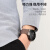 Gumei 适用华为手表watch3表带GT4 GT3磁吸Pro荣耀硅胶GT2男女new腕带buds 黑色(22mm波浪纹)